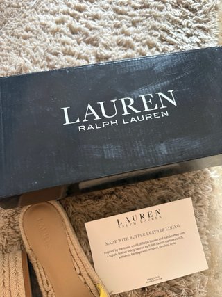 Sandalias amarillas Ralph Lauren RL piel