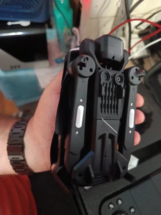 Dron LYHF PV Negro y Azul lleva 2 baterías