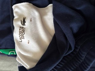Sudadera Lacoste azul y blanca