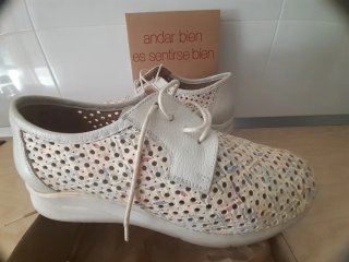 Zapatos Pie Santo Talla 38 Beige Multicolor