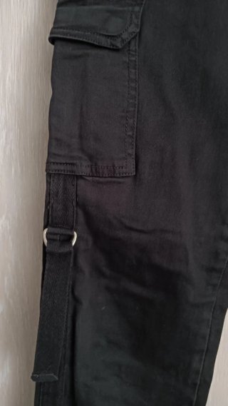 Pantalones cargo negros