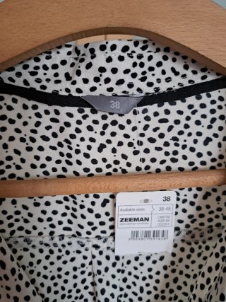 Blusa sin mangas moteada Talla M