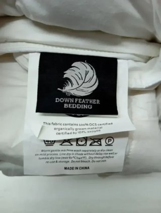 APSMILE Edredón de Plumas y Plumón Cama 90