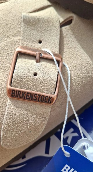 Zuecos Birkenstock Boston Talla 39 Beige