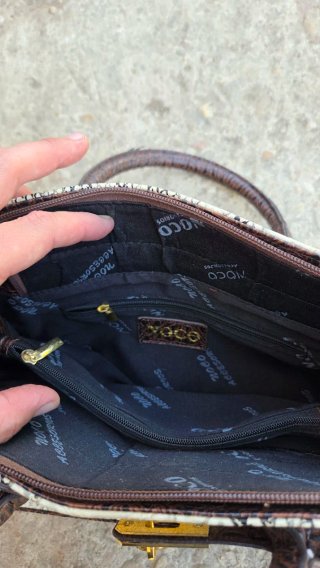 Bolso Gocco efecto piel serpiente