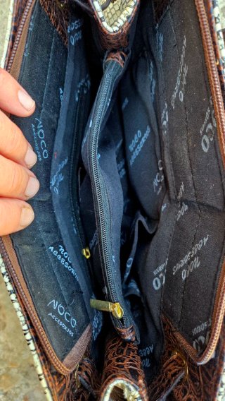 Bolso Gocco efecto piel serpiente