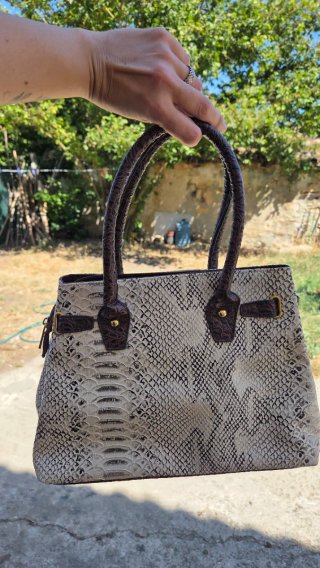 Bolso Gocco efecto piel serpiente