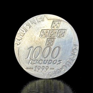 Portugal Silver Coin 1000 Escudos 1999 25 April