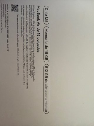 MacBook Air M5 15,3” 2026 Plata SEGURO