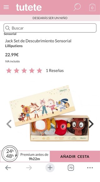 Juguete sensorial Lilliputiens