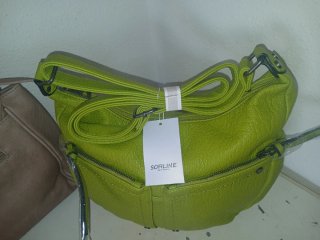 Bolsos dorados y verdes mujer
