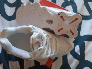 Nike Shox Scarpe Donna Argento Bianco Tg 41