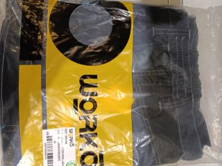Pantalón de trabajo azul y negro