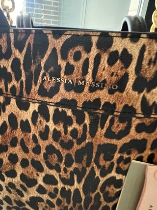 Bolso Alessia Massimo Animal Print Negro