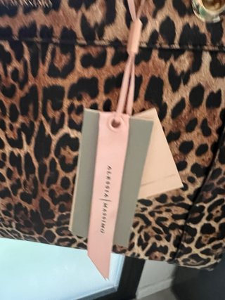 Bolso Alessia Massimo Animal Print Negro