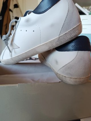 Golden Goose Sneakers Bianche e Grigie