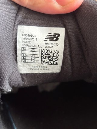 New Balance 9060 Nere Taglia 44