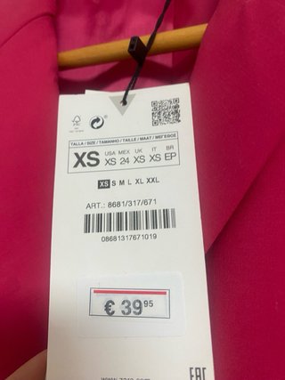 Vestido blazer Zara cut out talla XS