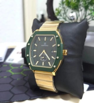 Reloj Naviforce Hombre Dorado y Verde