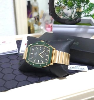 Reloj Naviforce Hombre Dorado y Verde