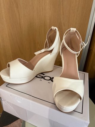 Sandalias blancas plataforma