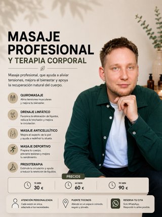 Masaje profesional y terapia corporal