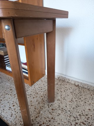 Mesa comedor plegable madera