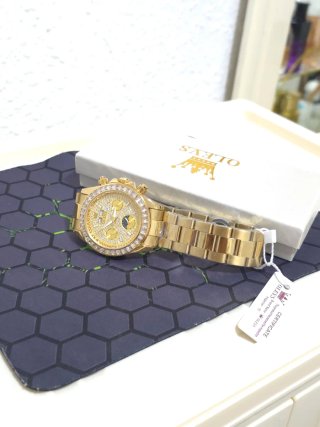 Reloj Olevs Automático Dorado Hombre