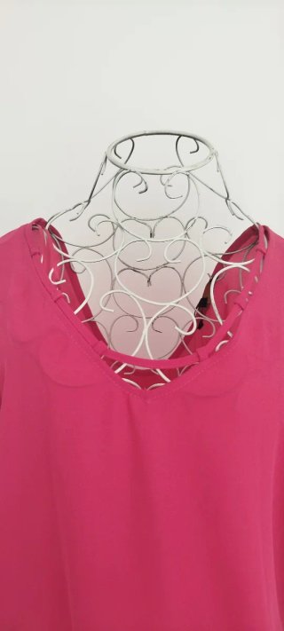 Blusa rosa fucsia sin mangas