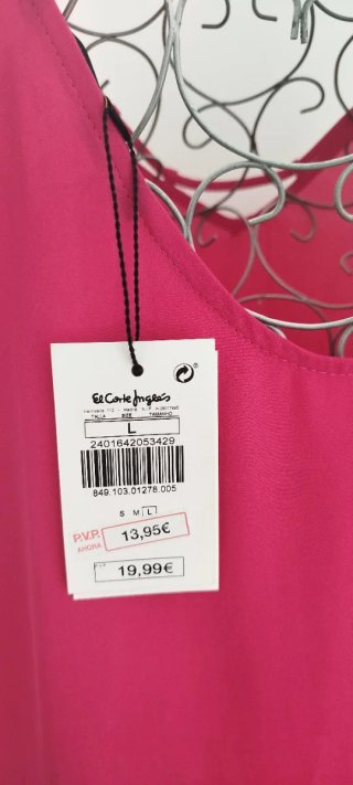 Blusa rosa fucsia sin mangas