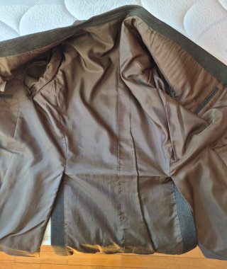 Elegante Blazer Caballero Verde Oliva