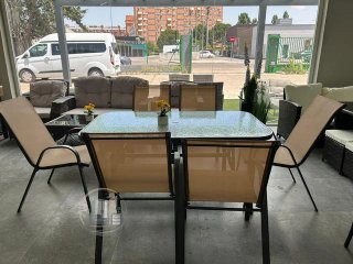 Mesa Comedor Exterior con 6 Sillas