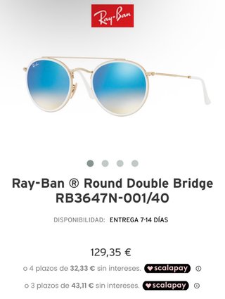 Gafas Sol Ray-Ban Round Double Bridge
