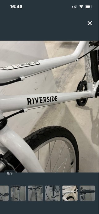 Bicicleta Decathlon Riverside Blanca