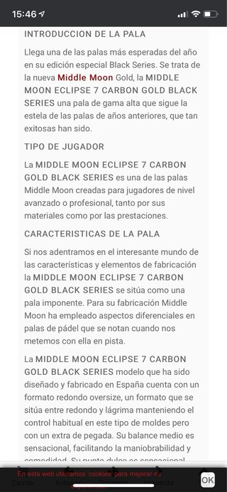 Pala Padel Middle Moon Eclipse 7 Gold