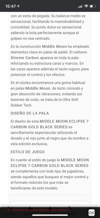 Pala Padel Middle Moon Eclipse 7 Gold