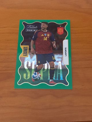 Tarjeta Fútbol Laporte España Panini