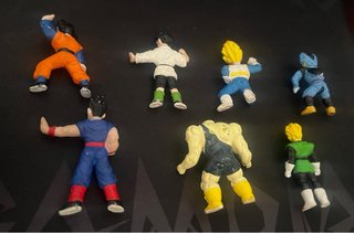 Pack 7 Figuras Goma Dragon Ball Z Ab Toys Años 90