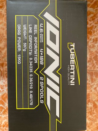 Carrete de pesca Tubertini ionic