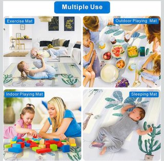 Alfombra de Juegos para Bebe reversible