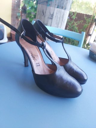 Scarpe tacco ballo nere Tg 40