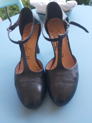 Scarpe tacco ballo nere Tg 40