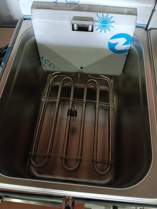 Freidora doble eléctrica alto rendimiento