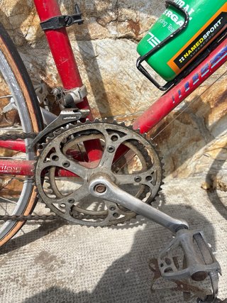 Bicicleta Peugeot Carretera Vintage Roja años 80