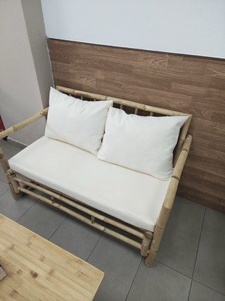 Conjunto Terraza Bambú:3sillas y una mesa