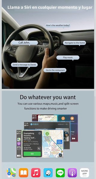 Módulo CarPlay para Peugeot y Citröen