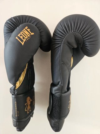 LEONE Guantes Boxeo Idol Black & Gold