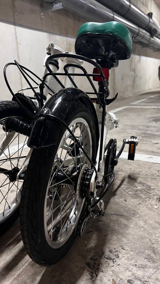 Bicicleta Plegable Boomerang PS21 Blanca