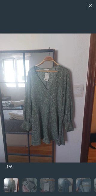 Vestido talla m h&m