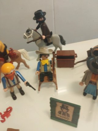 Lote Playmobil Indios y Vaqueros